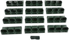 36 Pockets Vertical Wall Planter, Wall Mounted Flower Pot Holder with 180LB Capacity,10.56 oz Self Watering Pots & 36 Non-Woven Bags for Indoor Outdoor Herbs,Flowers,Strawberries (Army Green) - Image 6