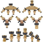 3/4 Inch 2/4-Way Brass Garden Hose Splitter Garden Tap Y-Type Watering Connector Distributor for Outdoor Faucet (Color : A) - Image 2