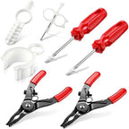 7 Sprinkler Head Tool Kit, Compatible with Hunter/Rain Bird, MP PGP Sprinklers Head Pull Up Repair Tool, Rotor Adjustment Screwdriver, Nozzle Tools, Nozzle Insertion Collar & Sprinkler Keys by Gulfmew