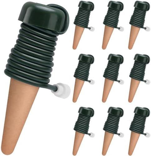 BYDOLL Plant Self-Watering Stakes Automatic Plant Dripper Watering Spikes for Indoor Outdoor Bonsai,Houseplant Insert Devices for Vacation use,Drip Irrigation System(10PCS) by BYDOLL