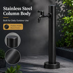 Stainless Steel Garden Water Column Faucet Post, Freestanding Hose Stand - Image 3