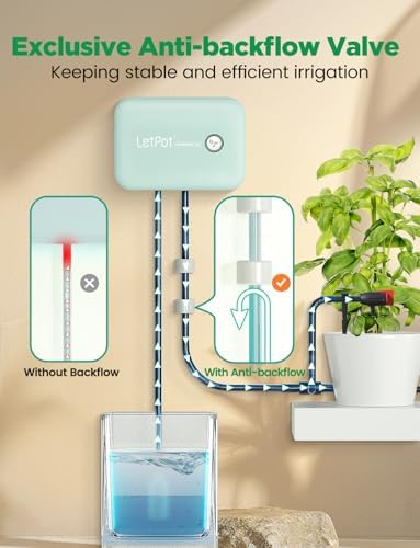 LetPot Automatic Watering System for Potted Plants, [Wi-Fi & App Control] Drip Irrigation Kit System, Smart Plant Watering Devices for Indoor Outdoor, Water Shortage Remind, IPX66, Green - Image 3