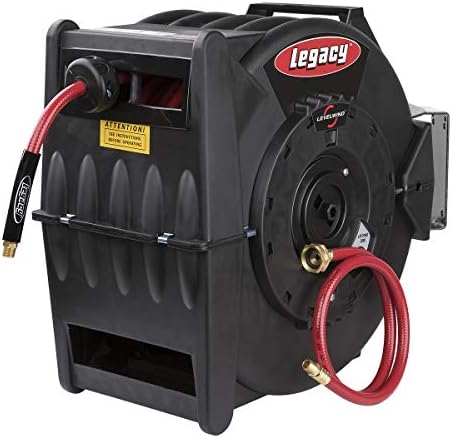 Levelwind Retractable Air Hose Reel, 3/8" x 50' - L8305 by Unknown