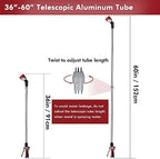 RESTMO Long Telescopic Watering Wand for Garden Hose, 36”-60” Garden Wand - Image 2