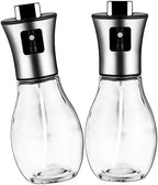 KICHOUSE 2pcs Stainless Steel Oil Sprayer Kitchen Oil Mister Spray Bottle for Spray Bottles for Sprayer Dispenser by kichouse