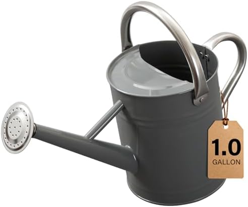 1 Gallon Metal Watering Can for Outdoor&Indoor Plants by Shopwithgreen