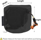 Retractable Hose Reel Cover for Reelcraft RT425-OLP, 600D Oxford Outdoor Cover, with Side Opening and Drawstring Hem for Wall Mounted Garden Hose Reels,Black - Image 6