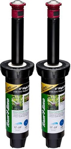 Rain Bird 22SAFPROPR Pressure Regulating (PRS) High-Efficiency Pro Rotary Sprinkler, 360° Full Pattern, 17' - 24' Spray Distance, 4" Pop-up Height (Pack of 2) by RainBird