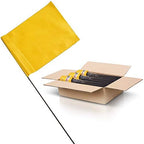 Yellow Marking Flags 1000 Pack - 4x5x15 Inch Yellow Flags for Yard - Markers For Lawn, Irrigation, Landscaping, Survey & Sprinkler Head Marking by ACESupply
