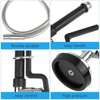 44” Pre Rinse Hose with Sprayer Valve, 1.42 GPM Commercial Sink Sprayer with Stainless-Steel Hose Replacement Kit for Commercial Restaurant Kitchen Faucet - Black - Image 7