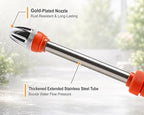 Garden Hose Foam Sprayer, 2-in-1 Water and Foam Hose Nozzle with Adjustable Spray Patterns, 100 ml Soap Bottle, Stainless Steel Wand and Hose Connectors for Car Wash, Garden Watering - Image 5