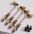 Hushee 4 Pcs Garden Watering Wand, 18.5 Inch Hose Watering Wand with 180° Rotating Head, Thumb Flow Control, 8 Spray Patterns, Garden Hose Nozzle Sprayer for Lawn, Plants, Car Wash by Hushee