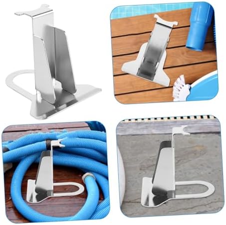 Adjustable Metal Pool Hose Support Bracket for Preventing Sagging Sturdy Yard Hose Holder Freestanding Design for Swimming Pools and Gardens - Image 3