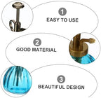 HANABASS 2pcs Vintage Glass Watering Can and Nozzles for Plant Misting and Watering Elegant Decorative Spray Bottles for Indoor and Outdoor Use - Image 4