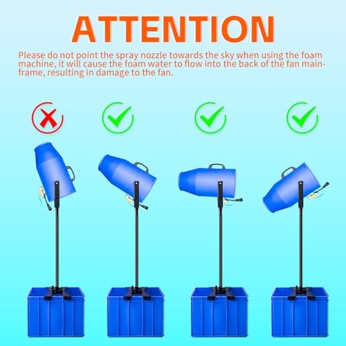 Foam Machine for Party, Party Foam Machine with Water Tank, Foam Cannon for Garden, Pool, Indoor, Birthdays, Celebrations, and Backyard Events (Blue) - Image 4