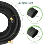 TLGREEN 100ft 1/2" Heavy-Duty Soaker Hose Kit with Solid Brass Connectors - Image 2