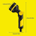 Xiaochen Heavy Duty Adjustable Garden Hose Nozzle Garden Hose Nozzle Heavy Duty Hose Nozzle Thumb Control Ajustable Hose Spray Nozzle Water Guns Outdoor Garden Irrigation Tools (Color : Black) - Image 6