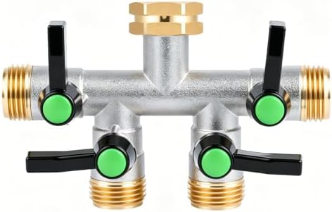 Love Is War 4 Way Hose Splitter Garden Outdoor Water Spigot Splitter by Unknown