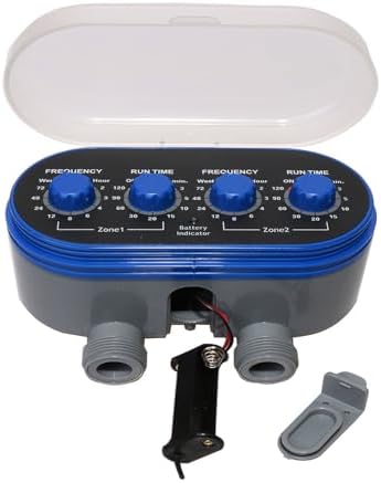 2 Zone Programmable Garden Irrigation Timer with Adjustable Settings and Strong ABS Construction - Image 7