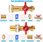 Brass Rain Barrel Spigot Linking Connector Hose Kit - Image 7
