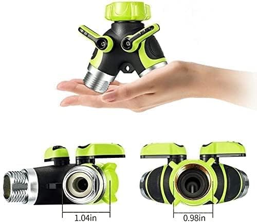 2 Way Y Valve Garden Hose Connector Splitter Adapter, Garden Hose Splitter with Valve, Garden Hose Y Valve Connectors (Color : Orange, Size : 10x8.8x4.8cm) - Image 7