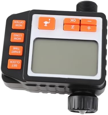 Yoidesu Automatic Watering Timer Irrigation Controller, LCD Display Digital Electronic Water Timer for Garden Sprinkler System, Outdoor Hose with Programmable Schedule, by Yoidesu