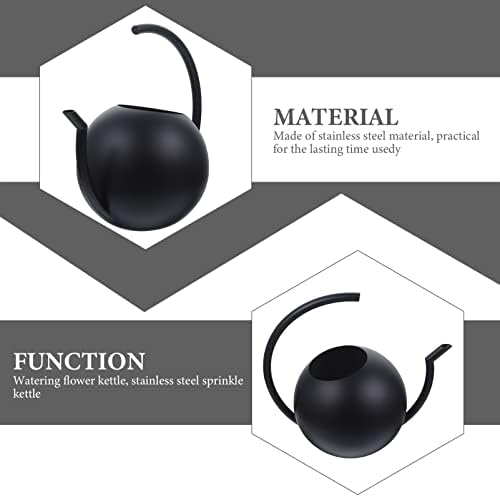 Happyyami Tin Cans Watering Can Stainless Steel Watering Pot with Spout Sprinkler Watering Pot Flower Plant Watering Sprayer Gardening Kettle for Plants Bonsai Garden Flower - Image 2
