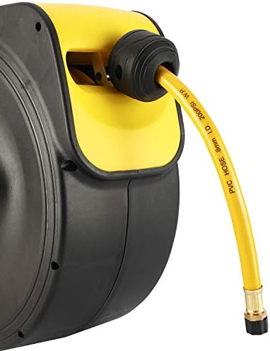 Retractable Air Hose Reel 5/16 in. x 33' ft Hose Wall Mount Tool 180 Degree Rotation - Image 4