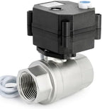 WiseWater 1" NPT Motorized Ball Valve, 9-24V AC/DC Auto Return Fail-Safe by WiseWater