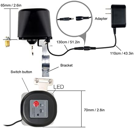 WiFi Remote Control Smart Water Valve Timing Control Gas Valve for Household Water Pipes - Image 2