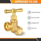 30PC HeSun 1/2" FIP Inlet x 3/4" MHT Outlet Garden Hose Faucet/Valve - Image 3