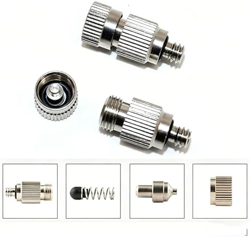 50pcs Dust Removal and Humidification Nozzles Brass Misting Nozzles Outdoor Cooling Systems Attachment for Mister and Misting for Plant Sprayer 2 sections Aperture0.2mm - Image 6