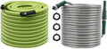 RUGGED RHINO Garden Hose, 25FT, Green/Black and Metal Garden Hose, 25FT, Hunter Green Bundle by RUGGEDRHINO