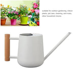 Watering Can Indoor Plants, Stainless Steel Watering Can Pot, Garden Watering Can with Long Spout for Indoor House Plants Bonsai (White) - Image 2