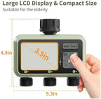 Garden Water Timer 3 Outlet for Garden Hose Programmable Automatic - Image 3