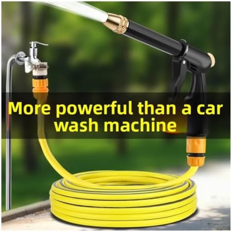 Garden Hose Nozzle High Pressure Water Flow Adjustable Rotation Aluminum Alloy Adapter Black(2) - Image 3