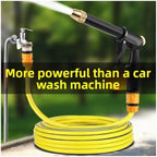 Garden Hose Nozzle High Pressure Water Flow Adjustable Rotation Aluminum Alloy Adapter Black(2) - Image 3