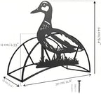 Garden Hose Holder Duck Metal Wall Mount Heavy Duty 125'5/8" Hose Hanger - Image 5
