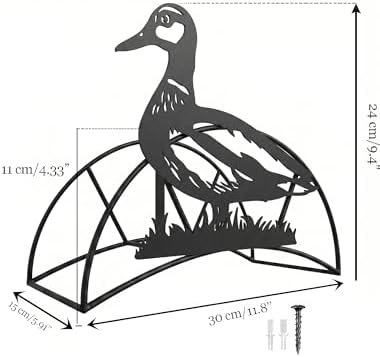 Garden Hose Holder Duck Metal Wall Mount Heavy Duty 125'5/8" Hose Hanger - Image 5