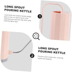Toddmomy 2pcs Watering Can Outdoor Water Can Long Spout Indoor Mister Slim Irrigation Plant Watering Water Jug Shape Garden Gooseneck Kettle Drip Handle Cactus Houseplant Containers Pink - Image 3