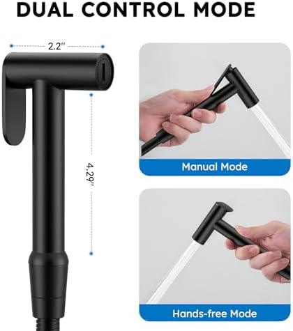 Arofa Built-in Hot and Cold Bidet Sprayer, Warm Water Bidet, Matte Black - Image 2