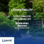 Underhill Impact Sprinkler Head for Yard, Lawn, Garden, Heavy Metal, Irrigation, Watering System, 3/4-Inch Part Circle, Brass, 48-Foot, SI075P - Image 4