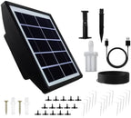 Automatic Watering System for Potted Plants, Solar and USB Power, 15 Drippers, Timer, Leak-Reducing Connectors, Drip Irrigation Kit by LUMINFLY