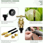 A ANLEOLIFE 50FT Drip Irrigation Kit for Patio, Potted Plants, 360° Bendable Copper Nozzles, Quick-Connect 1/4" Tubing for Container Gardens, Micro Drip with Adjustable Water Flow (Timer Not Included) - Image 5