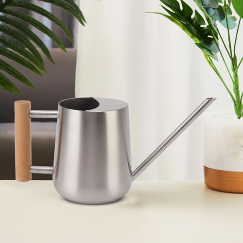 Watering Can Indoor Plants, Stainless Steel Watering Can Pot, Garden Watering Can with Long Spout for Indoor House Plants Bonsai (Stainless Steel Color) - Image 5
