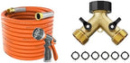 SPECILITE Garden Hose 50 ft x 5/8 in Heavy Duty + Garden Hose Splitter 2 Way by SPECILITE
