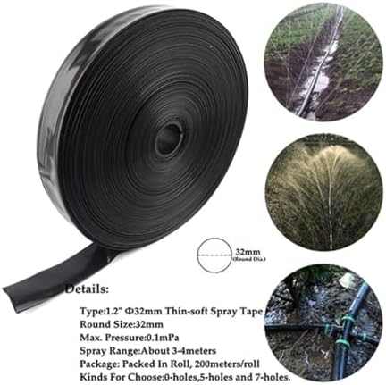 Plant Drip Irrigation Belt. Micro Irrigation System Hose Watering Streamline Soaker Drip-Hose Tape(Without Holes,20m) - Image 4