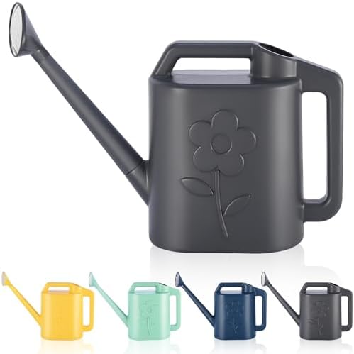 2 Gallon Watering Can for Indoor Plants, Garden Watering Cans for Outdoor Plant House Flower, Modern Plant Watering Can Large Long Spout with Sprinkler Head by gegemaoyi