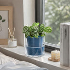 D'vine Dev Self-Watering Blue Terracotta Planter, 4 in, 4-Pack, 37-Z-A-4-F - Image 6