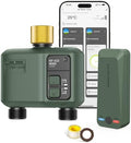 WiFi Water Timer 2 Zone for Garden Hose, Brass Inlet by Shrivee